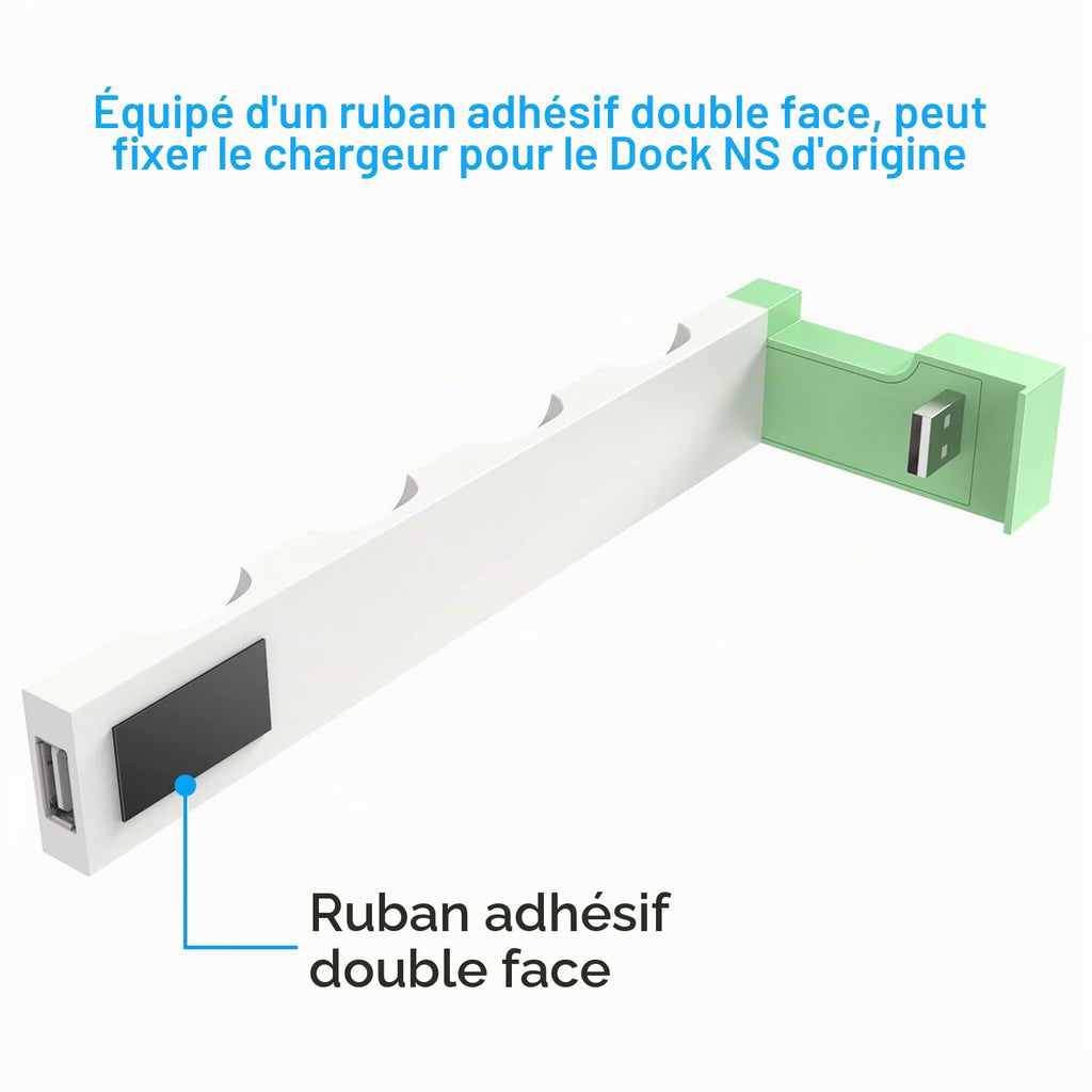 Station de Charge pour Nintendo Switch/OLED Joycon, Blanc | (Non pour Switch 2) FYOUNG Chargeur Joycon avec Indicateurs LED, Dock de Recharge pour Manettes, Sans Fil Nécessaire