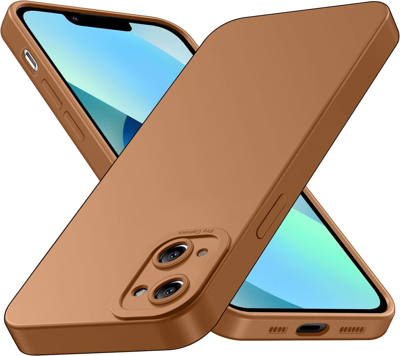 Tenphone Coque iPhone 15 (6,1") – TPU Souple Antichoc avec Protection Caméra