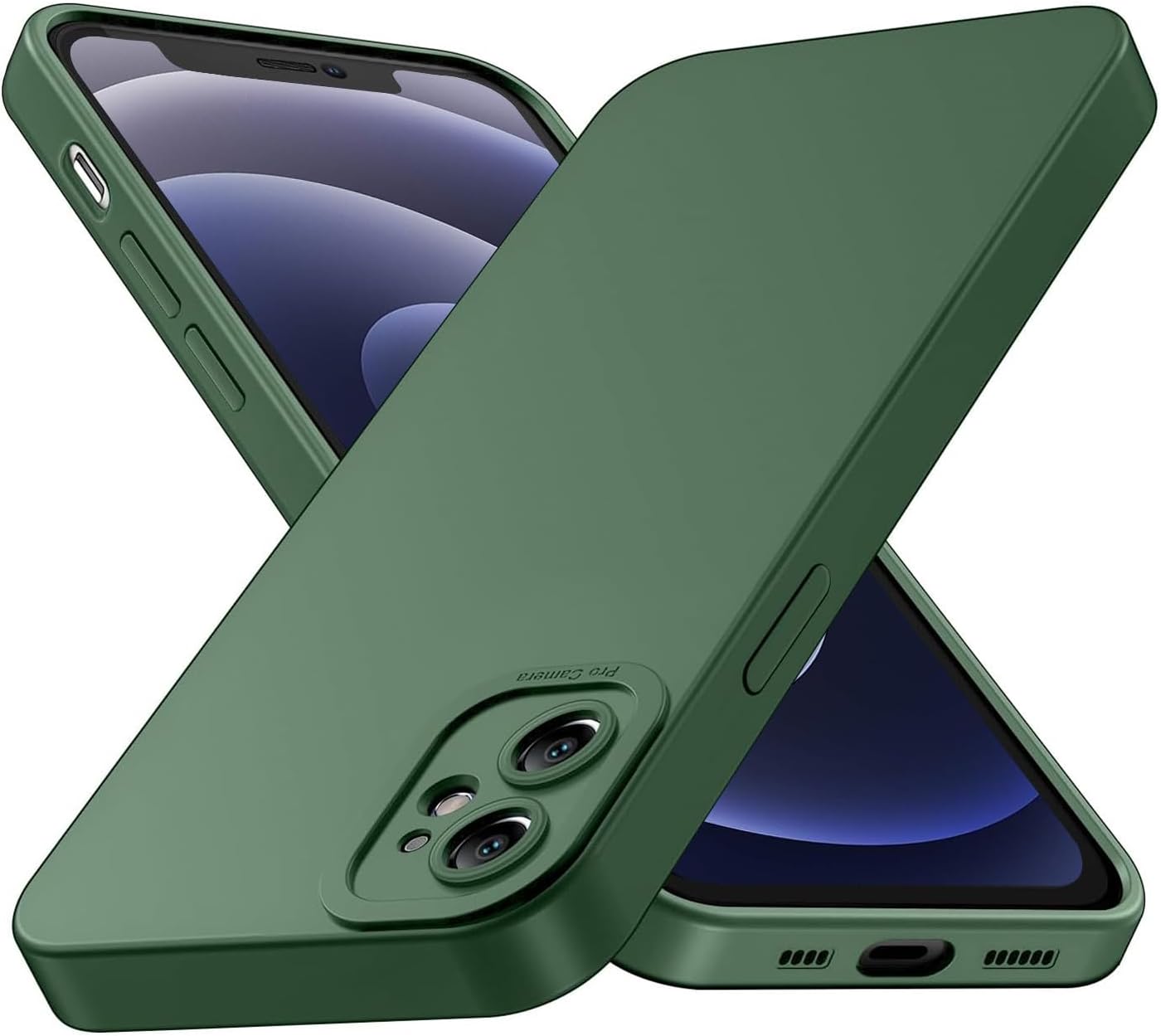 Tenphone Coque iPhone 15 (6,1") – TPU Souple Antichoc avec Protection Caméra