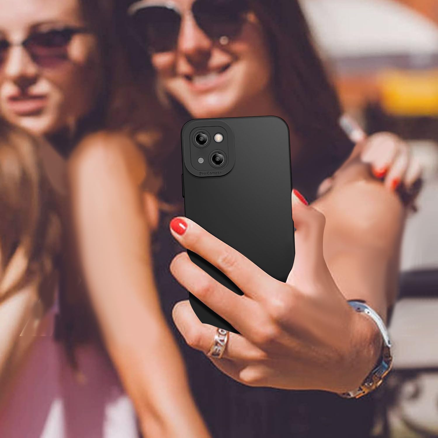 Tenphone Coque iPhone 15 (6,1") – TPU Souple Antichoc avec Protection Caméra