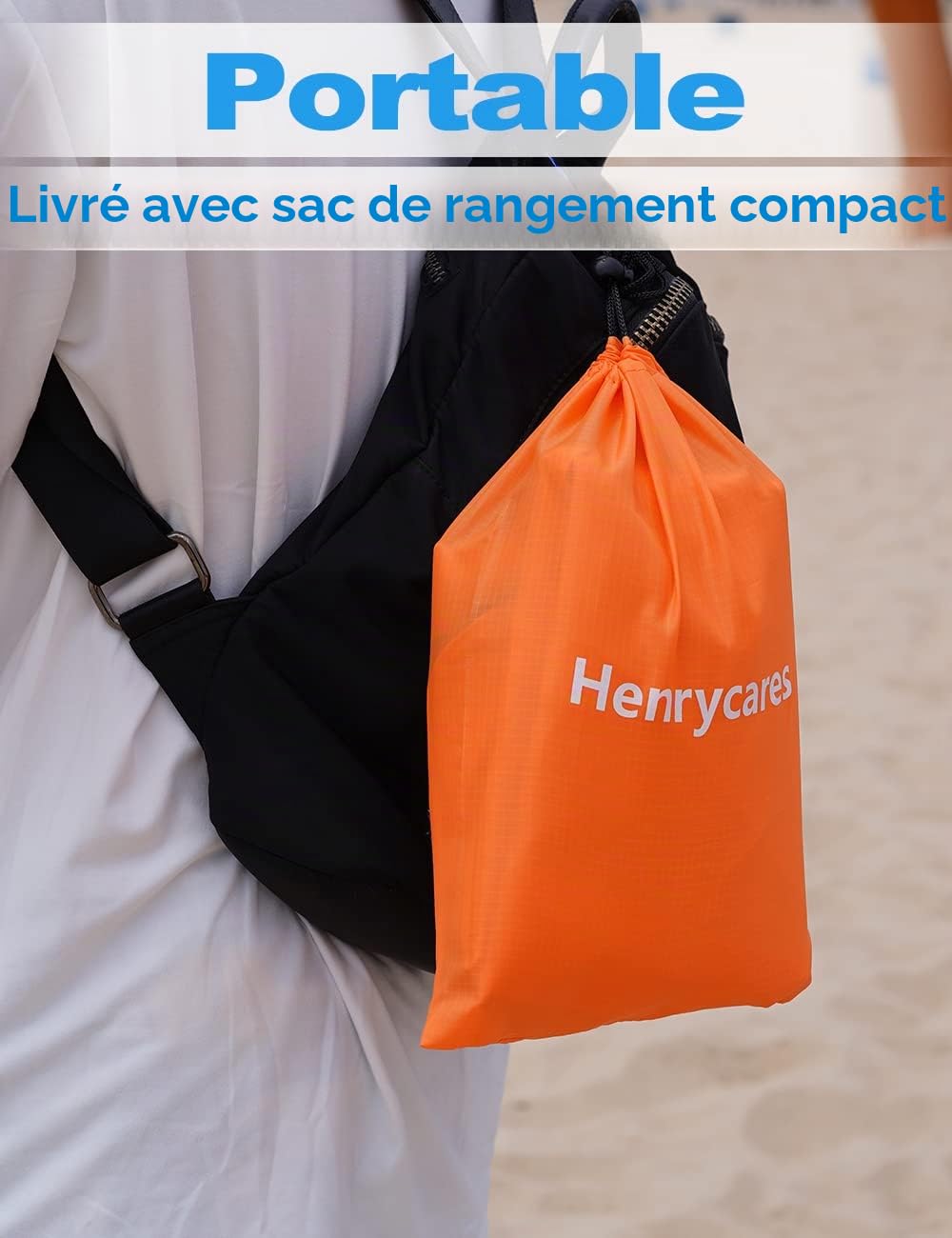 Tapis de Plage Anti-Sable XXL – Jusqu'à 300×275 cm, Imperméable, Compact, 4 Ancres, Polyester 210T – Plage, Camping, Pique-Nique