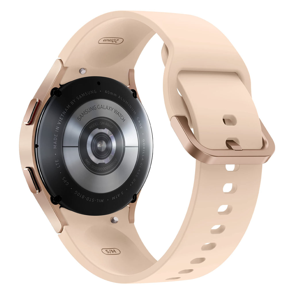 Samsung Galaxy Watch4 Bluetooth, 40 mm, or rose - Montre connectée intelligente, surveillance de la santé, bien-être, sport, IMC, ECG, batterie longue durée – Version FR