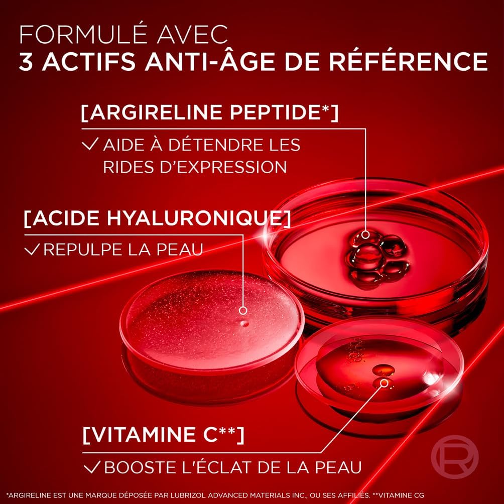 L'Oréal Paris Revitalift Laser X3 - Crème de Jour Anti-Âge FPS 25 - Acide Hyaluronique, Pro-Rétinol & Vitamine C - 50ml