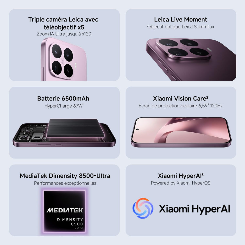 Xiaomi 17T Pro – Smartphone 12+1024 Go, écran 6,83" 144Hz, Batterie 7000mAh, Téléobjectif Leica x5, HyperCharge 100W