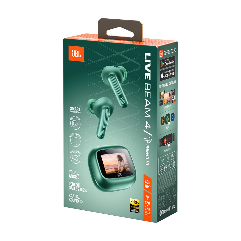 JBL Live Beam 4 – Écouteurs True Wireless ANC Adaptatif, 48h, IP55, Smart Charging Case