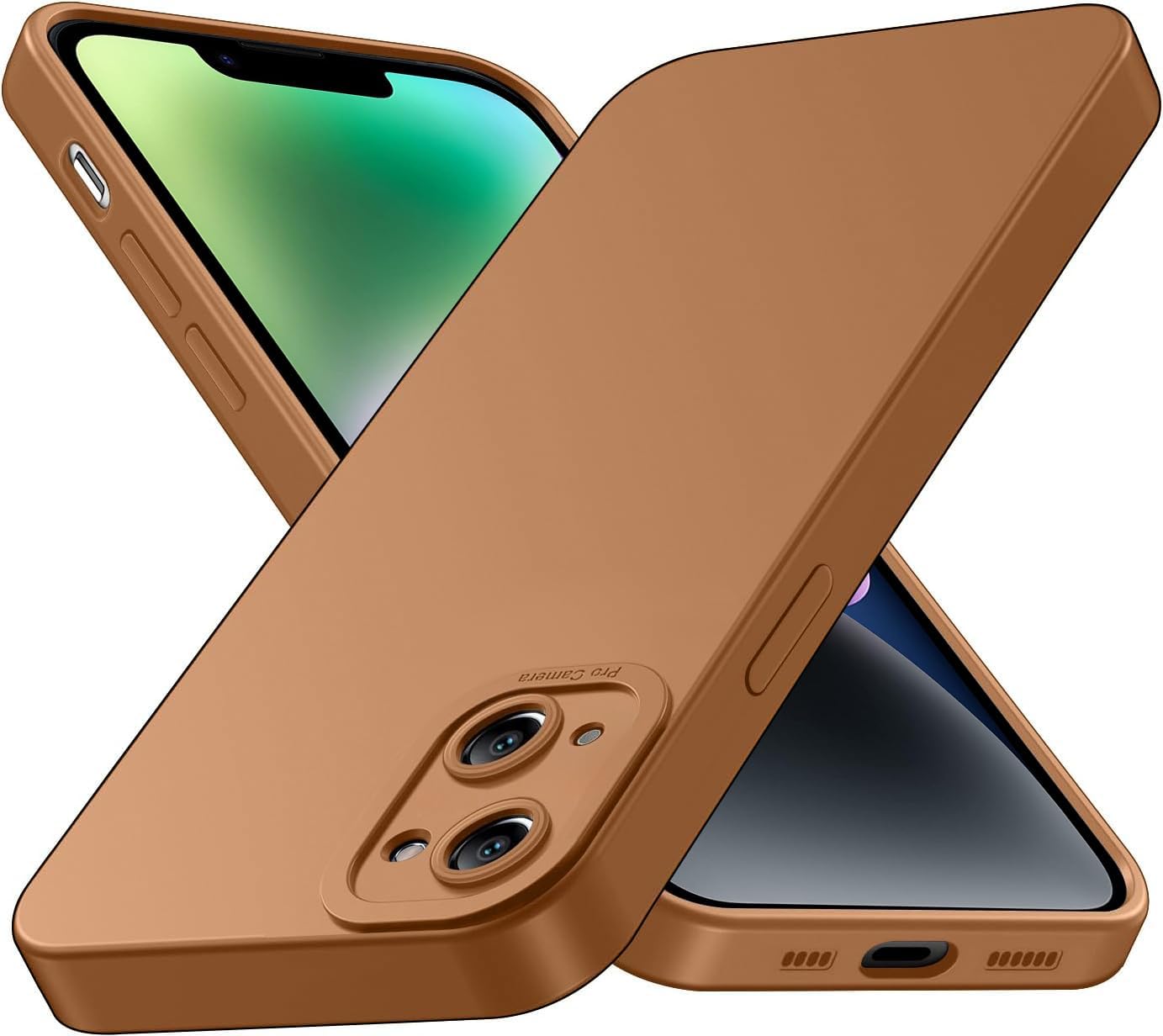 Tenphone Coque iPhone 15 (6,1") – TPU Souple Antichoc avec Protection Caméra