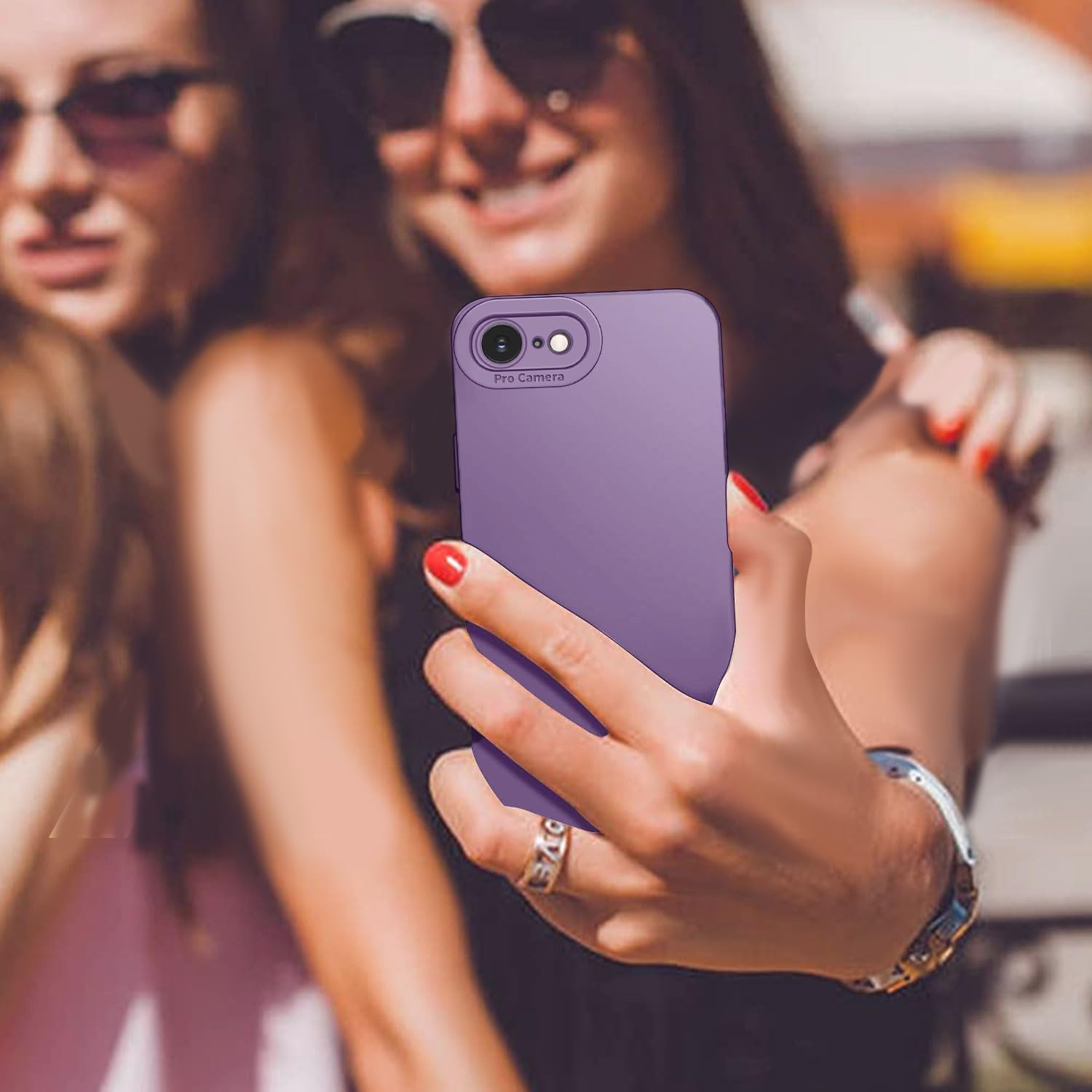 Tenphone Coque iPhone 15 (6,1") – TPU Souple Antichoc avec Protection Caméra