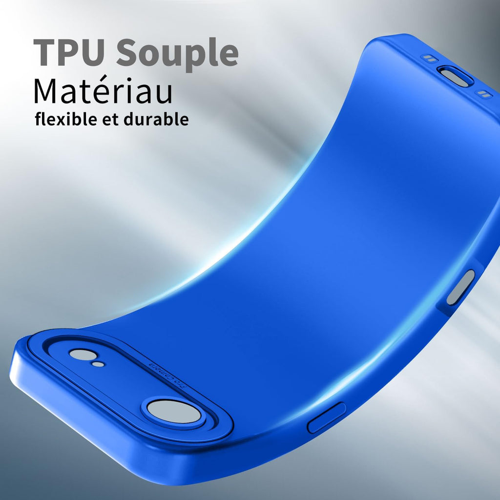 Tenphone Coque iPhone 15 (6,1") – TPU Souple Antichoc avec Protection Caméra