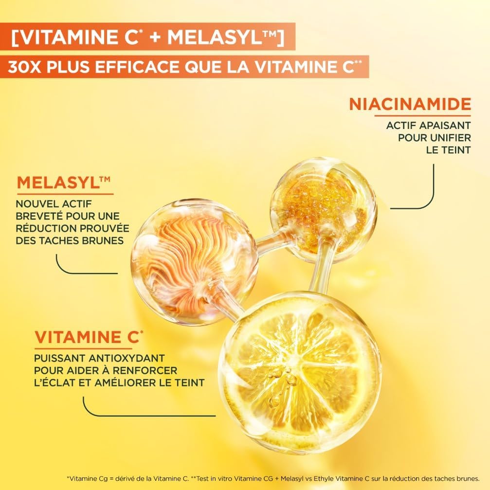 GARNIER SkinActive Vitamine C - Coffret Crème Sorbet Hydratante Fresh & Bright 85ml + Sérum Jour 30ml