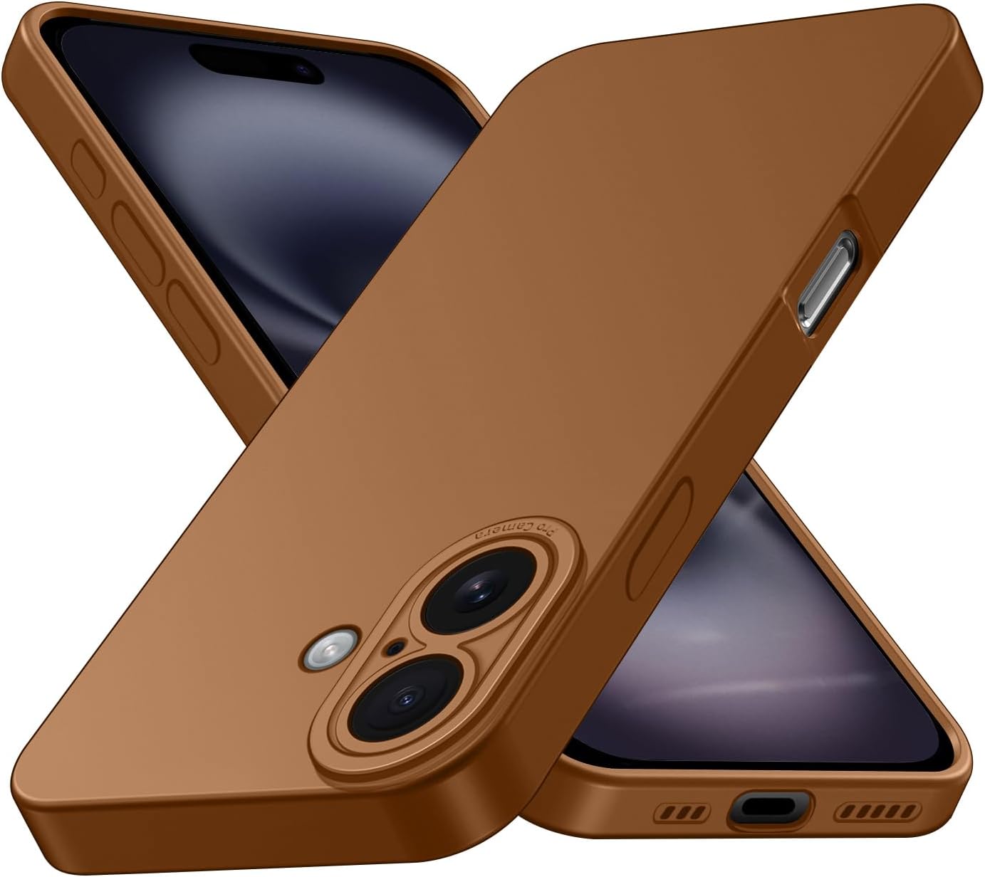 Tenphone Coque iPhone 15 (6,1") – TPU Souple Antichoc avec Protection Caméra