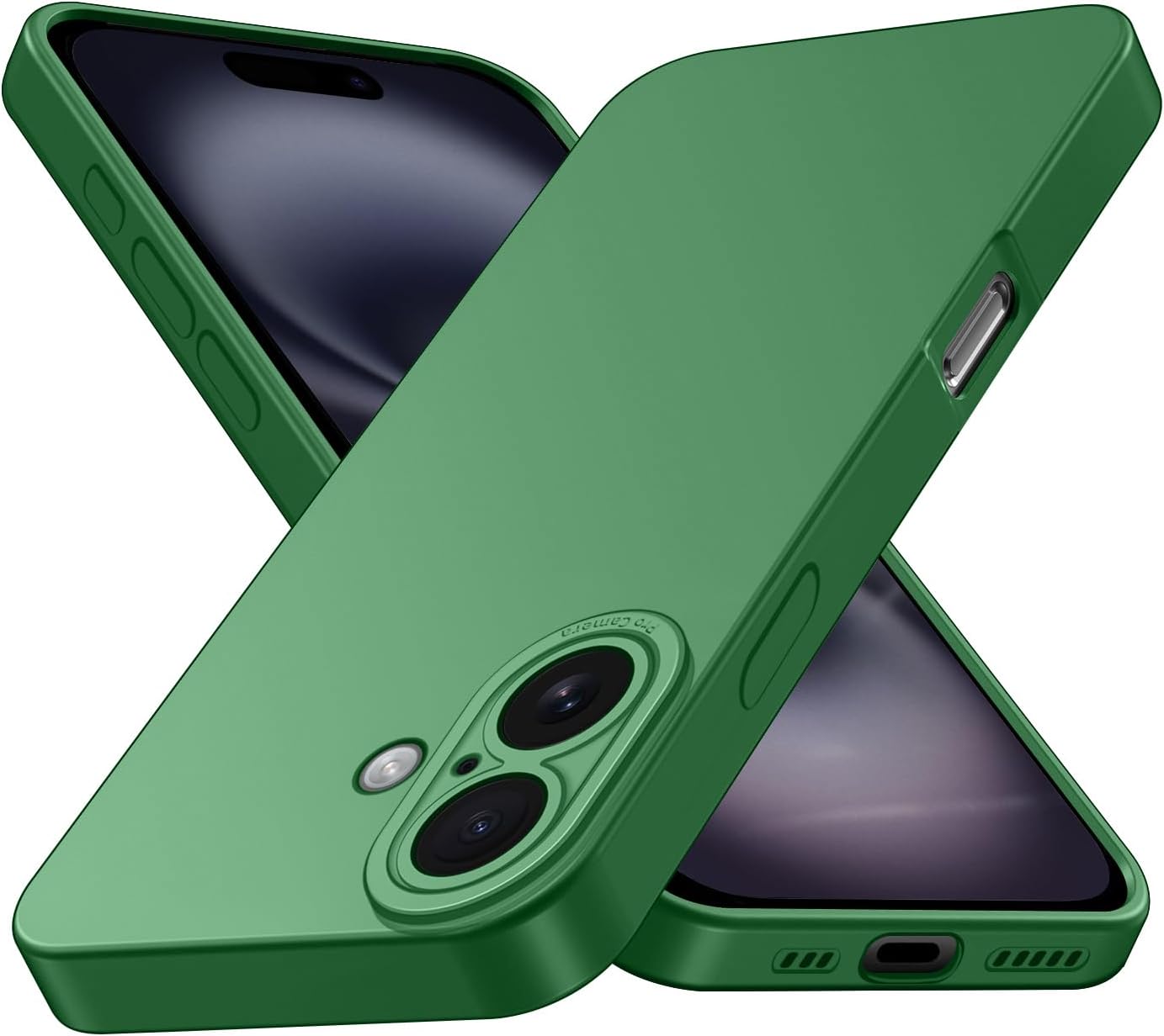 Tenphone Coque iPhone 15 (6,1") – TPU Souple Antichoc avec Protection Caméra