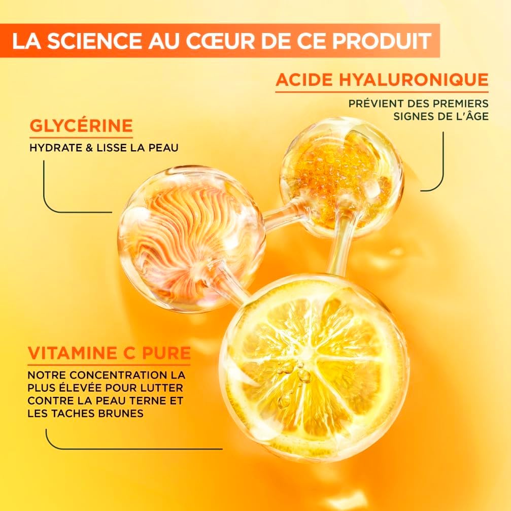 GARNIER SkinActive Vitamine C - Coffret Crème Sorbet Hydratante Fresh & Bright 85ml + Sérum Jour 30ml