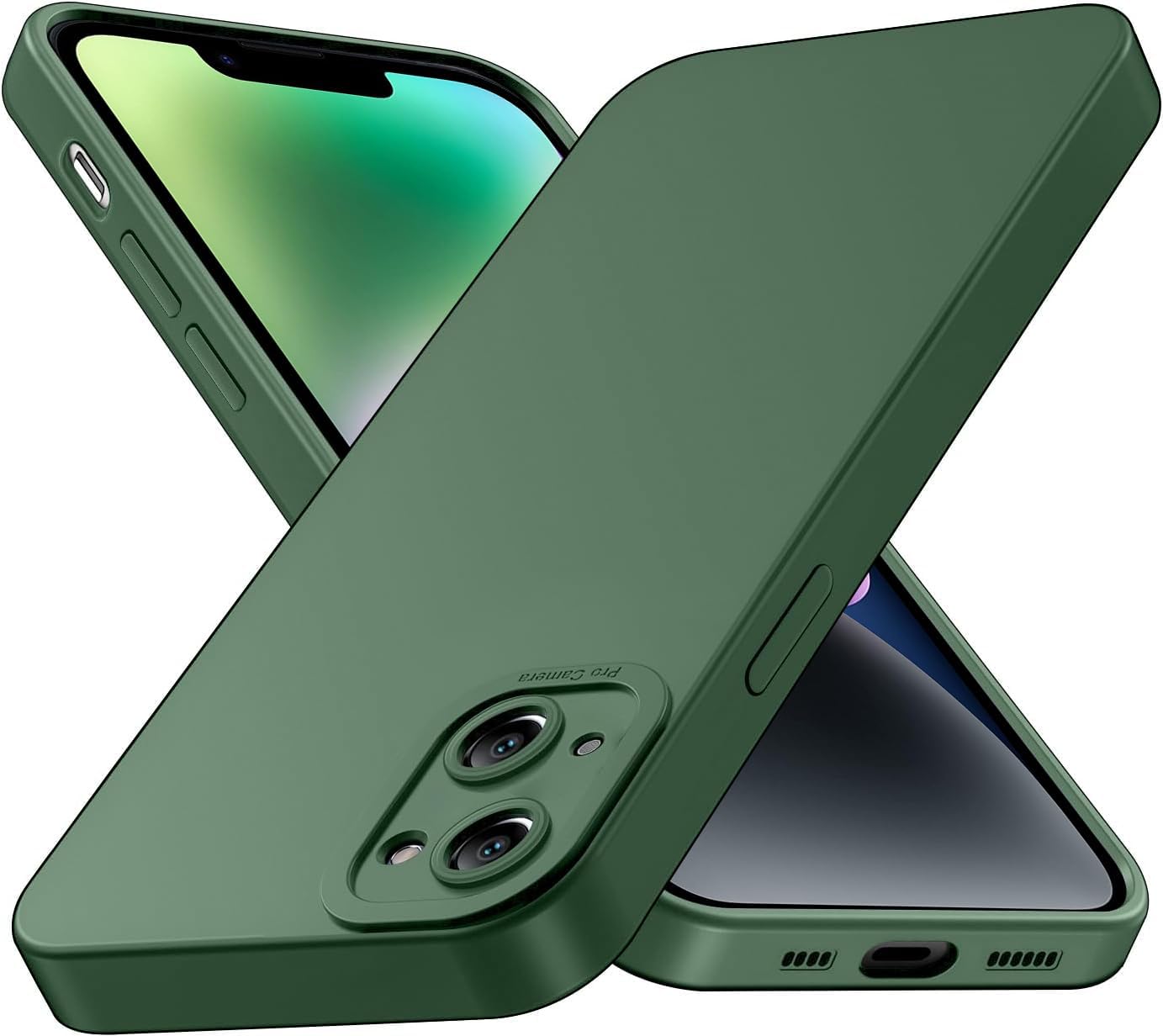 Tenphone Coque iPhone 15 (6,1") – TPU Souple Antichoc avec Protection Caméra