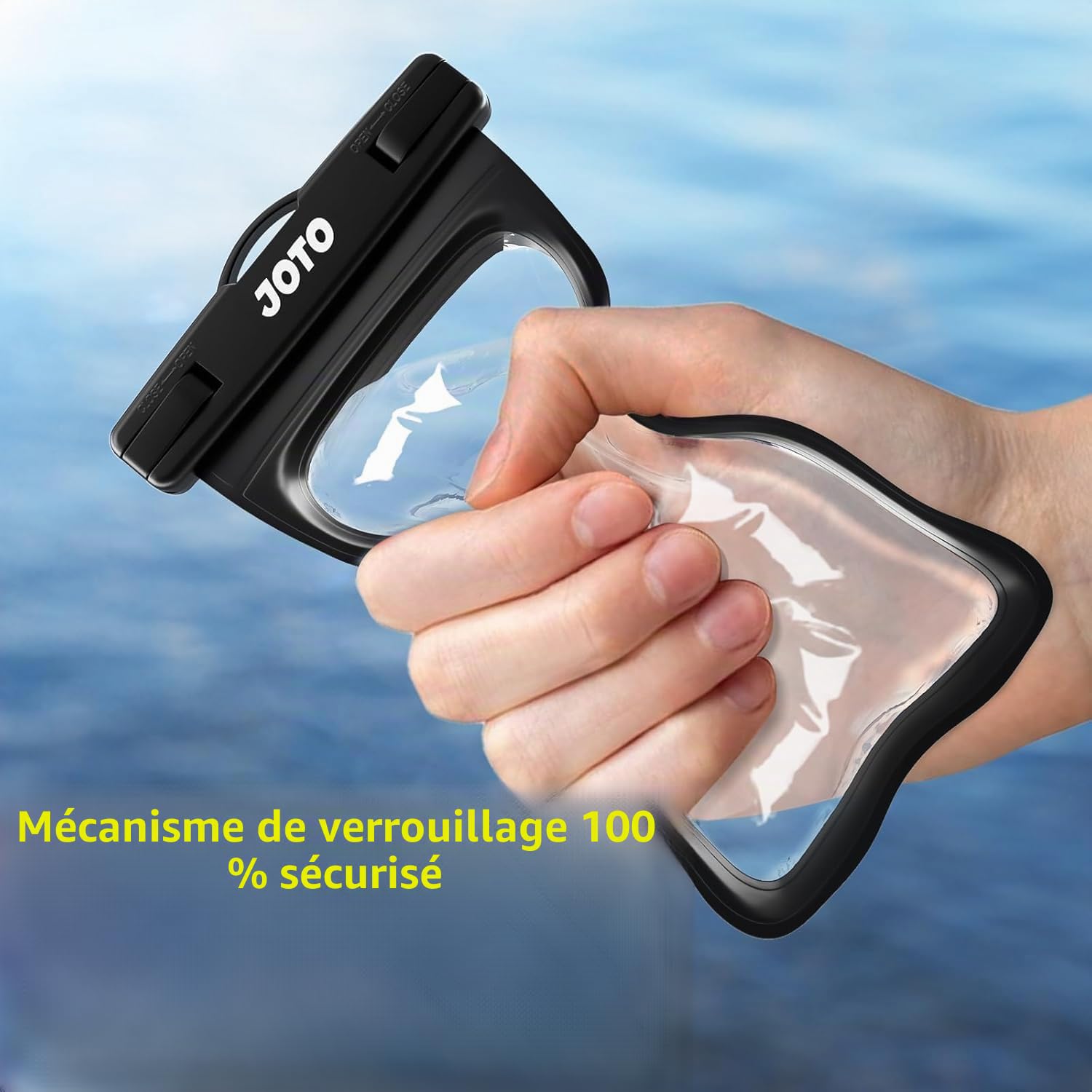 JOTO Pochette Étanche Smartphone IPX8 – Lot de 2, Compatible iPhone 17 à 11, Samsung Galaxy, Redmi, jusqu'à 7 Pouces