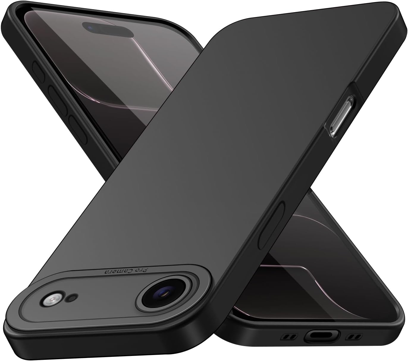 Tenphone Coque iPhone 15 (6,1") – TPU Souple Antichoc avec Protection Caméra