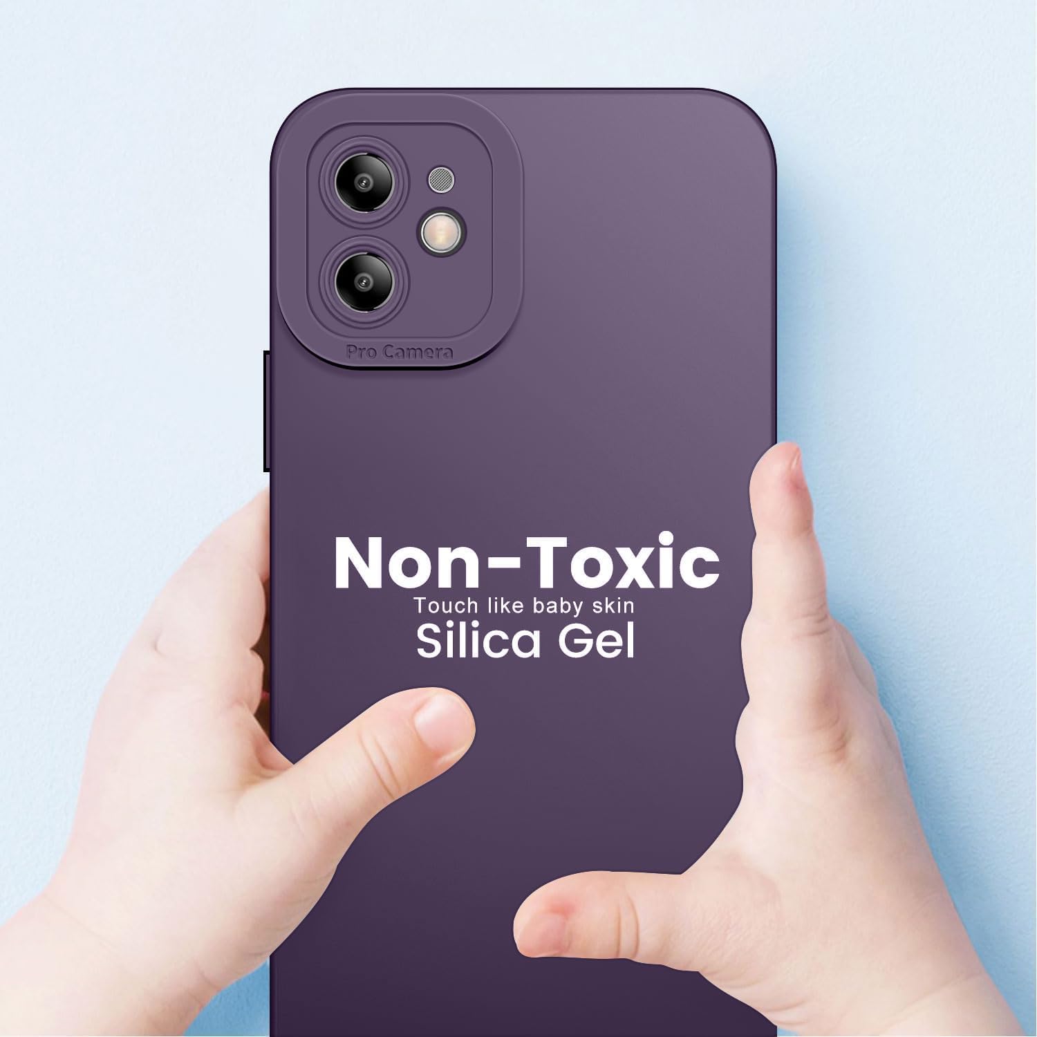 Tenphone Coque iPhone 15 (6,1") – TPU Souple Antichoc avec Protection Caméra