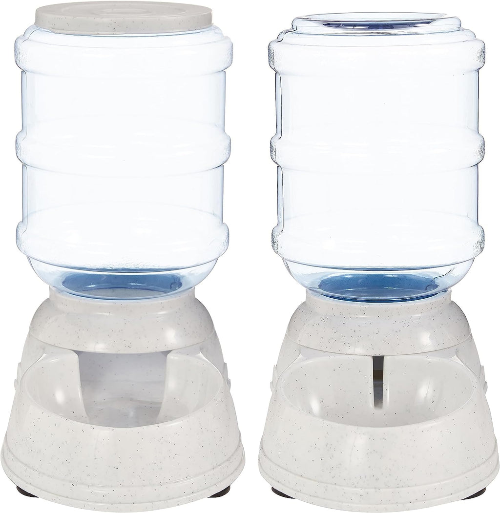 Amazon Basics Distributeur d'eau 1 gallons pour Chiens et chats, 3.8 litres, Petite taille, Transparent