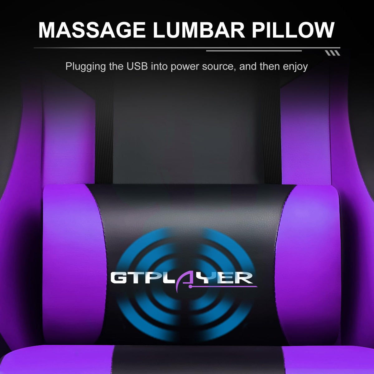 GTPLAYER Chaise Gaming Ergonomique, Fauteuil Gamer, Chaise Bureau, Dossier réglable à 135°, Hauteur Réglable, Repose-Pieds rétractables, Simili Cuir, Supporte 150 kg, Bleu