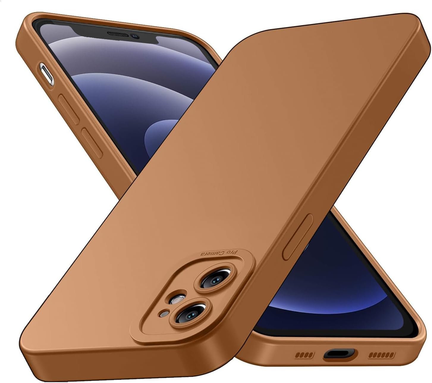 Tenphone Coque iPhone 15 (6,1") – TPU Souple Antichoc avec Protection Caméra