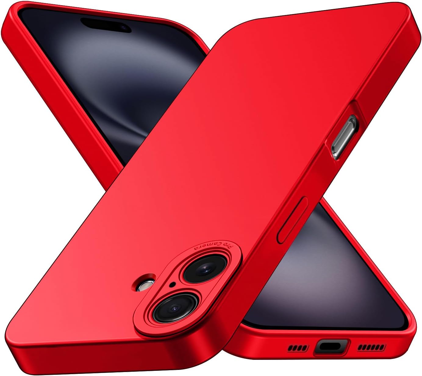 Tenphone Coque iPhone 15 (6,1") – TPU Souple Antichoc avec Protection Caméra