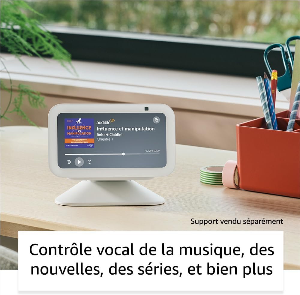 Echo Show 5 (Nouvelle génération) | Écran tactile connecté compact pour le contrôle de votre maison connectée et bien plus | Anthracite, avec accès anticipé à Alexa+