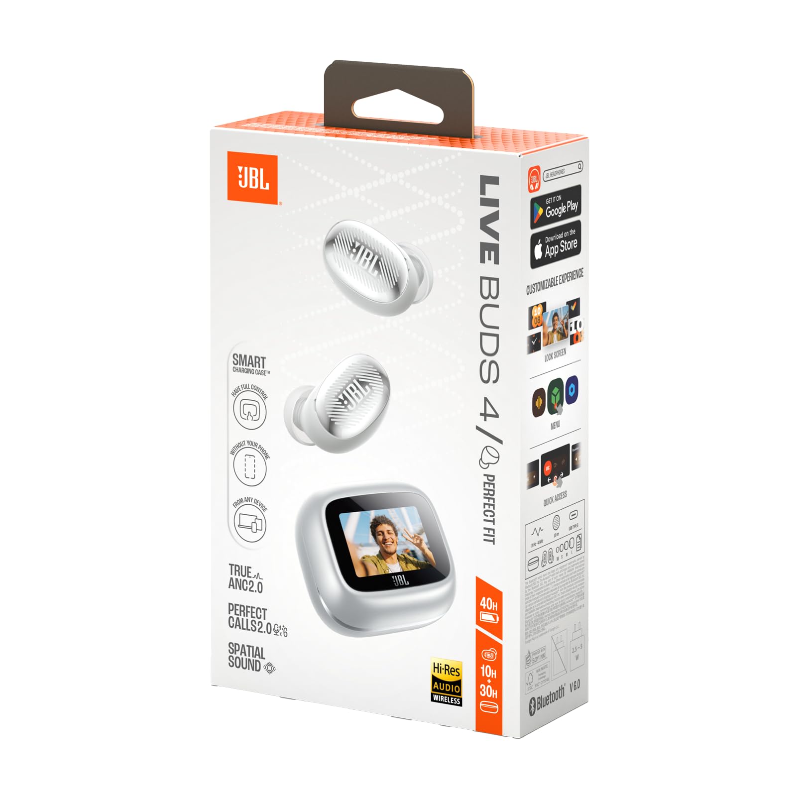 JBL Live Beam 4 – Écouteurs True Wireless ANC Adaptatif, 48h, IP55, Smart Charging Case