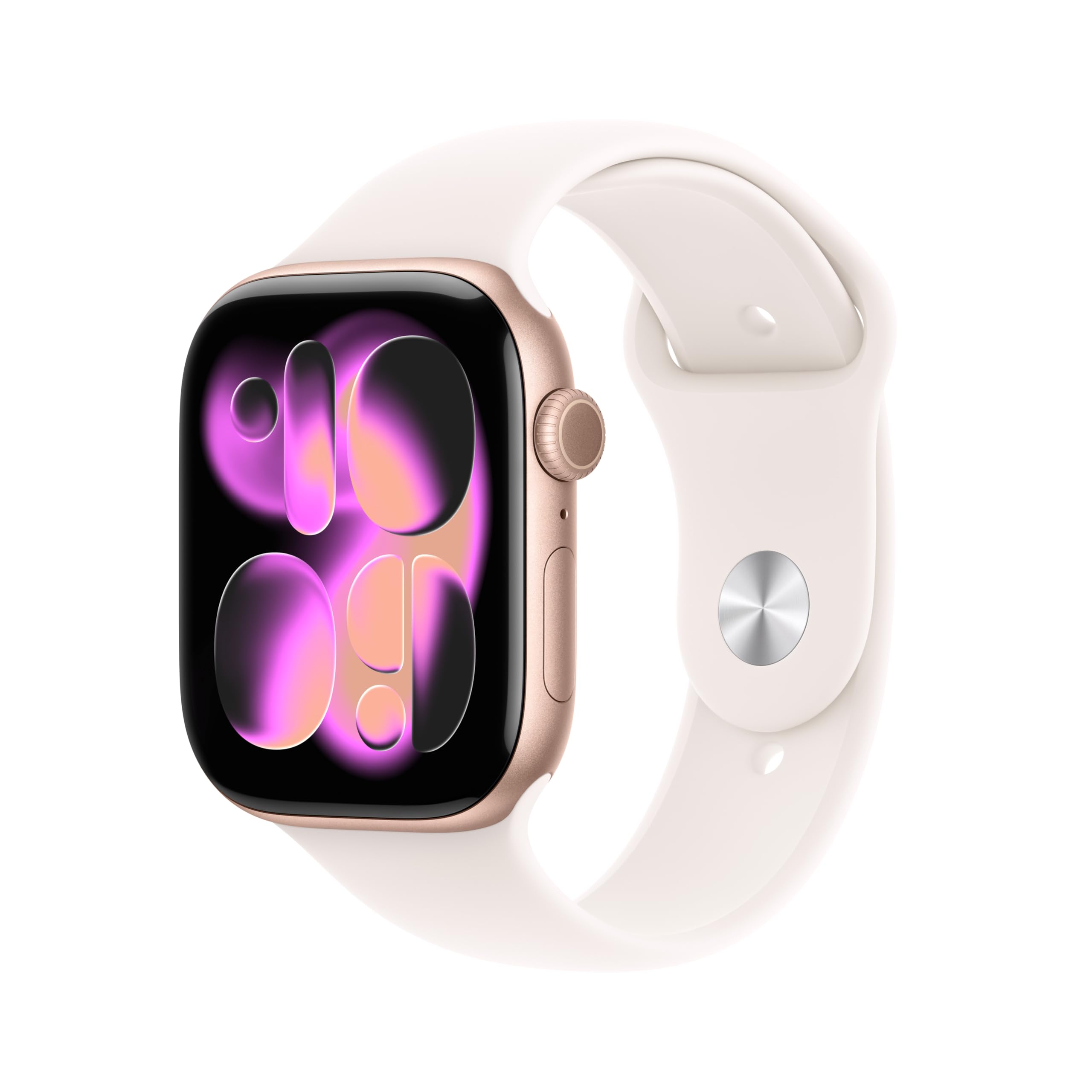 Apple Watch Series 11 GPS + Cellular 46 mm – Boîtier Gris sidéral, Bracelet Sport Noir