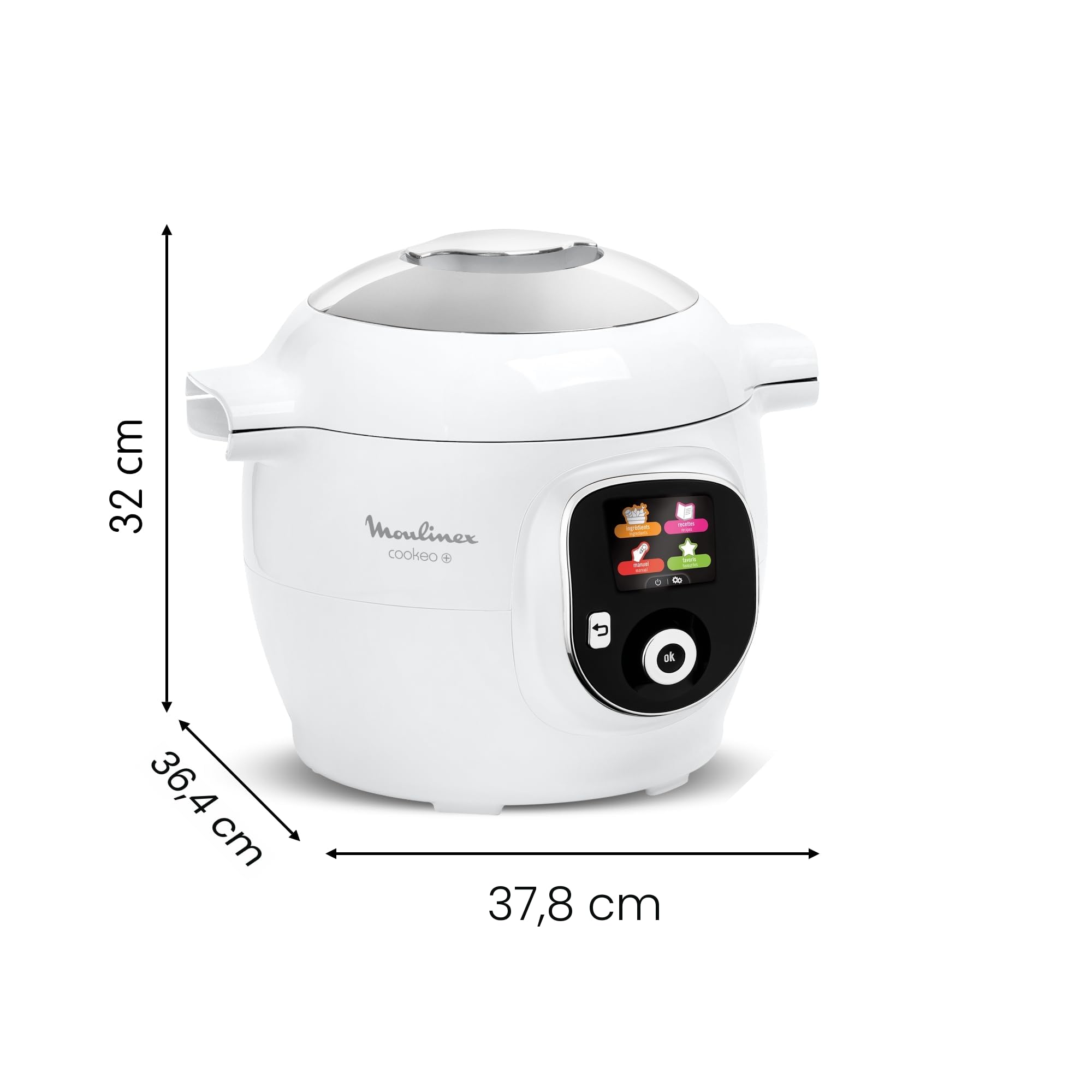 Moulinex Cookeo CE854110 – Multicuiseur Intelligent 6L, 80 Recettes, 1600W, Cuisson Sous Pression
