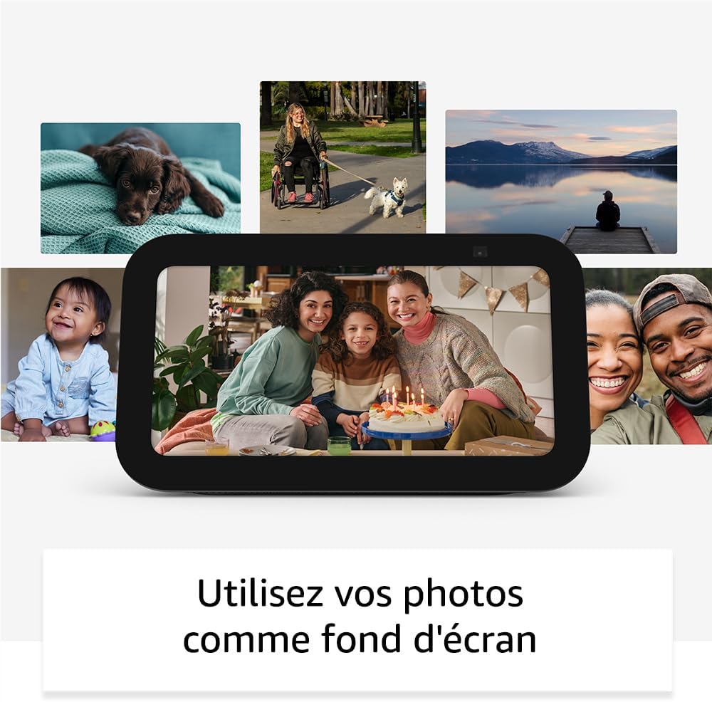 Echo Show 5 (Nouvelle génération) | Écran tactile connecté compact pour le contrôle de votre maison connectée et bien plus | Anthracite, avec accès anticipé à Alexa+