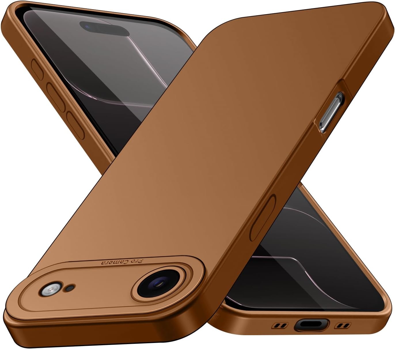 Tenphone Coque iPhone 15 (6,1") – TPU Souple Antichoc avec Protection Caméra