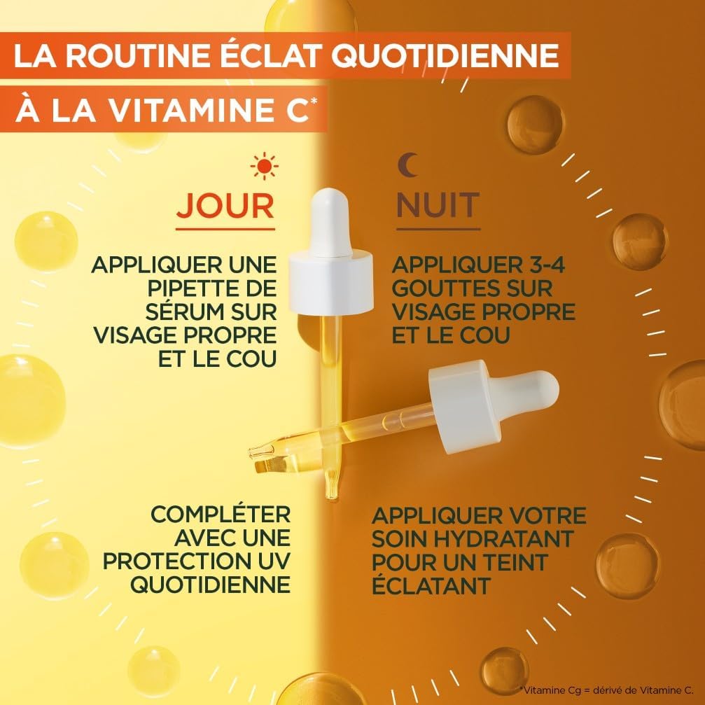GARNIER SkinActive Vitamine C - Coffret Crème Sorbet Hydratante Fresh & Bright 85ml + Sérum Jour 30ml