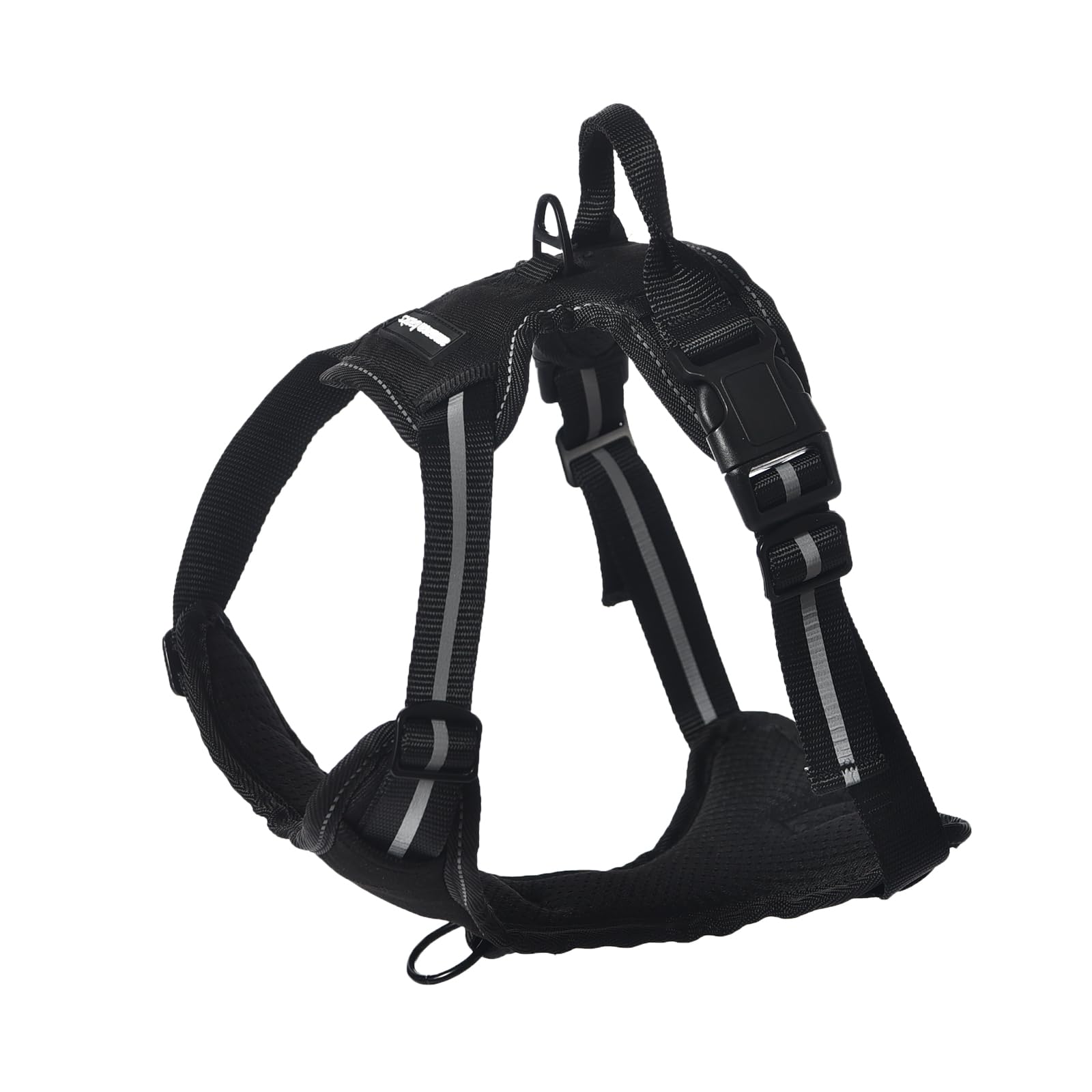 Harnais Chien Sans Traction Réglable & Rembourré – Bandes Réfléchissantes | Amazon Basics