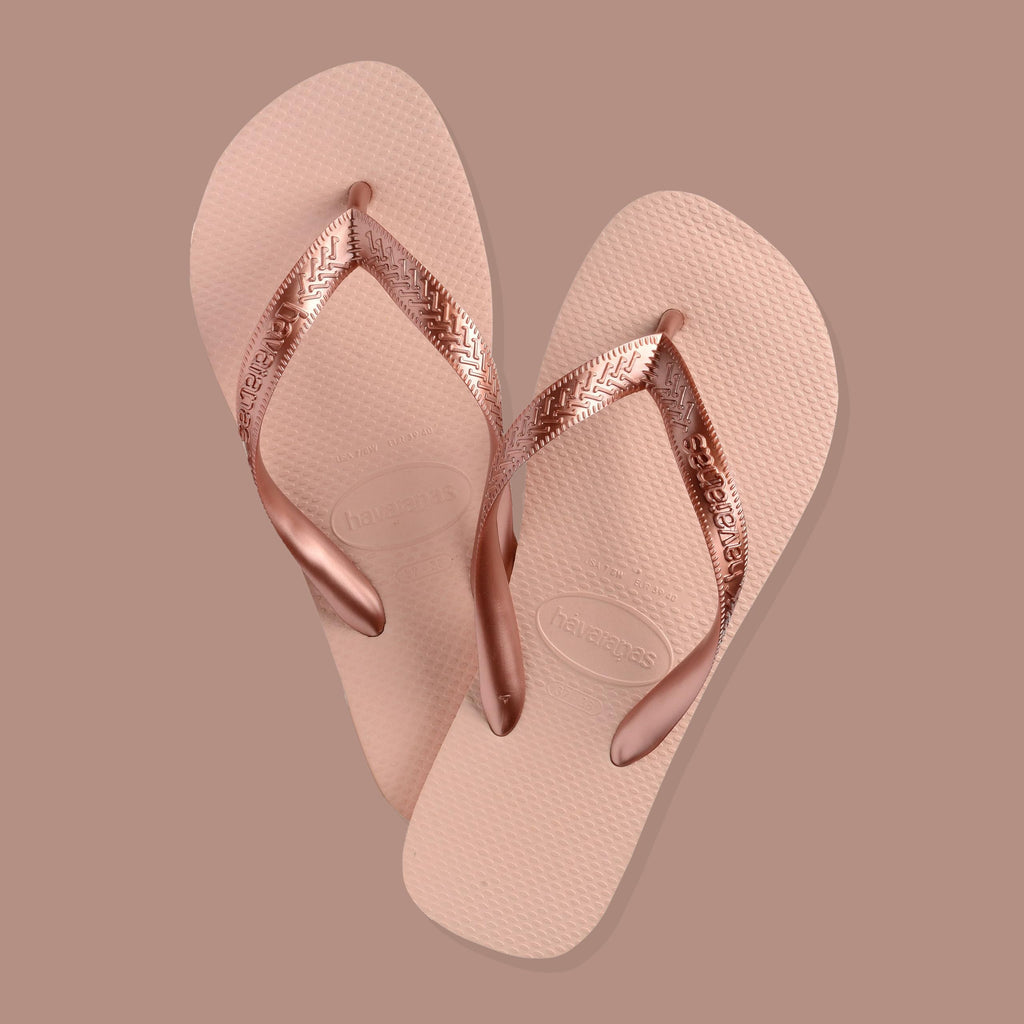 Havaianas Top Tiras – Tongs Femme Lanières Métalliques | Légères & Antidérapantes