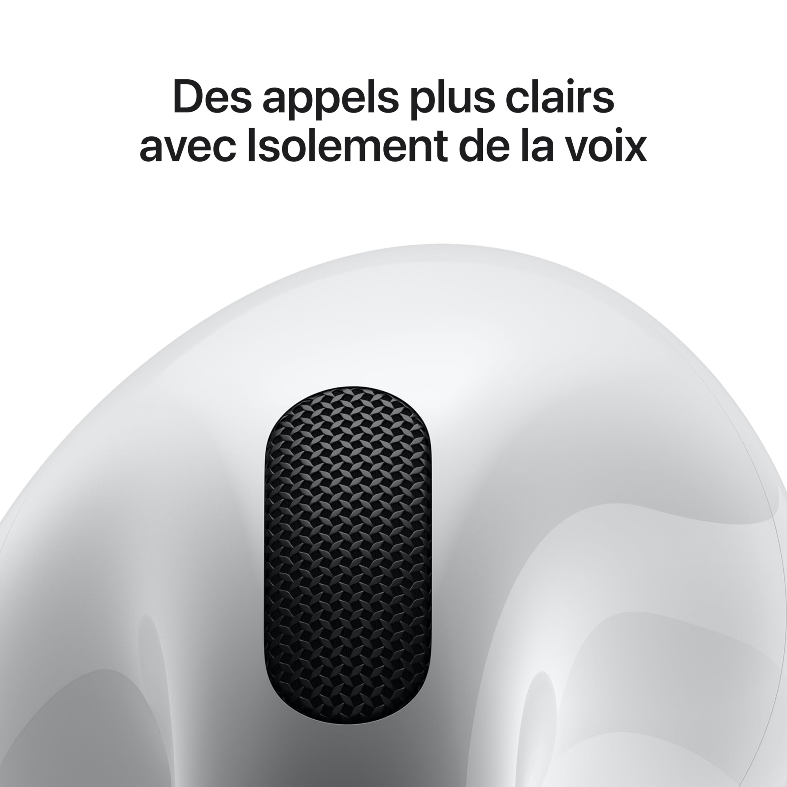 Apple AirPods 4 Écouteurs sans Fil, écouteurs Bluetooth, avec Réduction Active du Bruit, Audio adaptatif, Mode Transparence, Audio Spatial personnalisé, boîtier de Charge USB-C, Recharge sans Fil