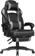 SONGMICS Fauteuil de Bureau Gaming OBG073B03 – Ergonomique, Repose-pieds, Appui-tête, 150 kg