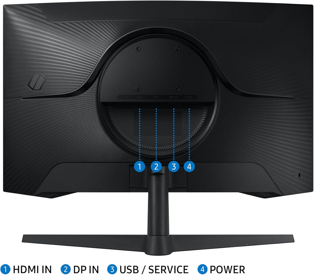 Samsung Odyssey G55C 32'' – Moniteur Gaming QHD 2560x1440, 165Hz, 1ms, Dalle VA Incurvée 1000R, HDR10, AMD FreeSync, DisplayPort & HDMI