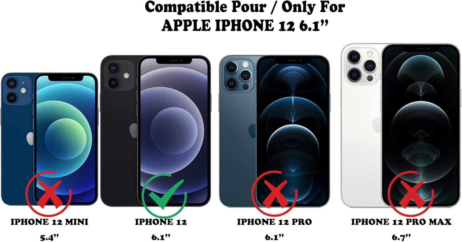 Tenphone Coque iPhone 15 (6,1") – TPU Souple Antichoc avec Protection Caméra