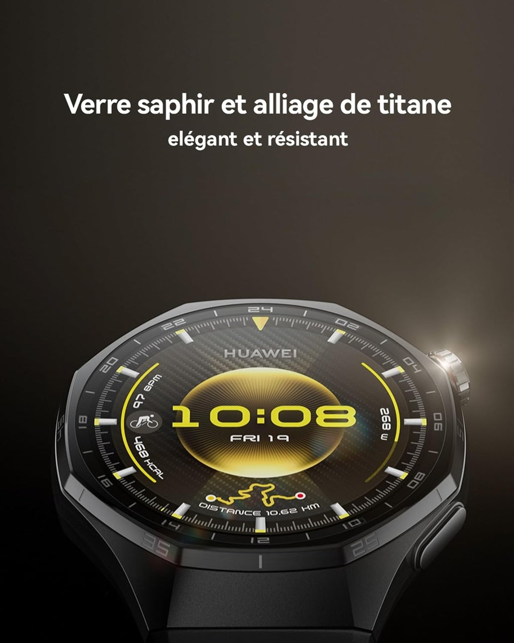 HUAWEI Watch GT 6 Pro 46mm GPS - Montre Connectée AMOLED, ECG, 21 Jours d'Autonomie - iOS & Android - Noir