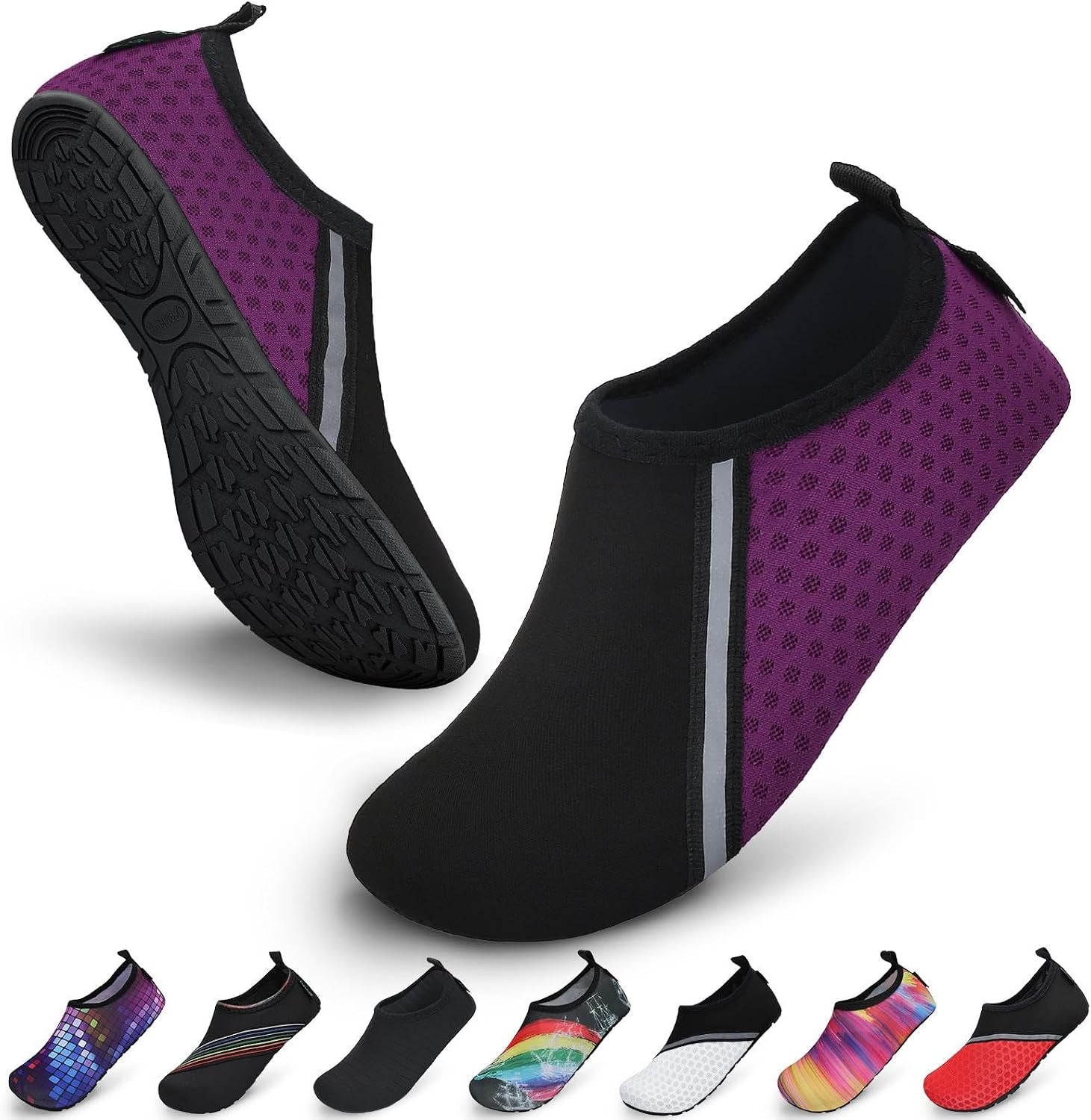 SAGUARO Chaussures Aquatiques Mixte – Séchage Rapide, Antidérapantes, Respirantes, Tailles 36 à 47 EU