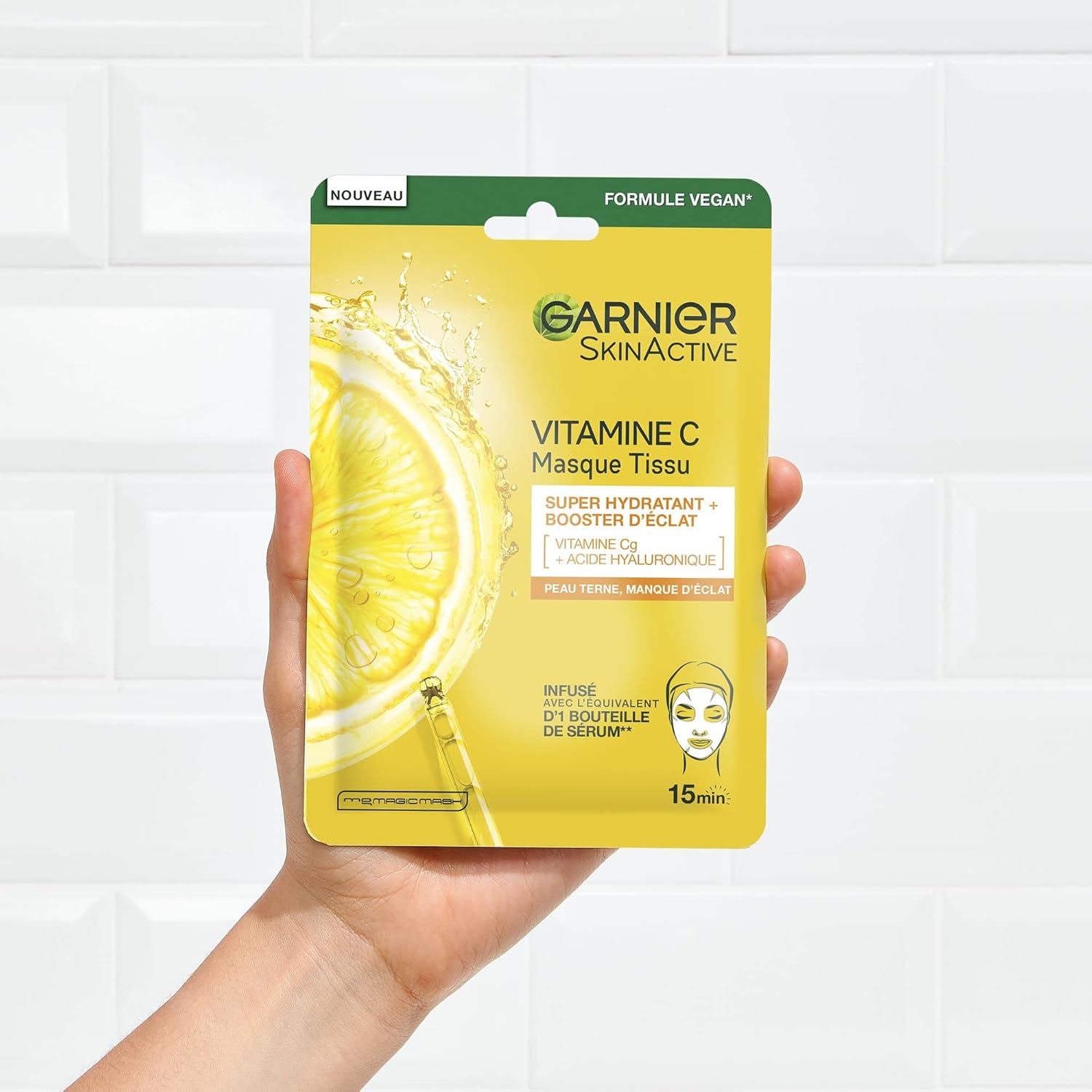 GARNIER SkinActive Vitamine C - Coffret Crème Sorbet Hydratante Fresh & Bright 85ml + Sérum Jour 30ml