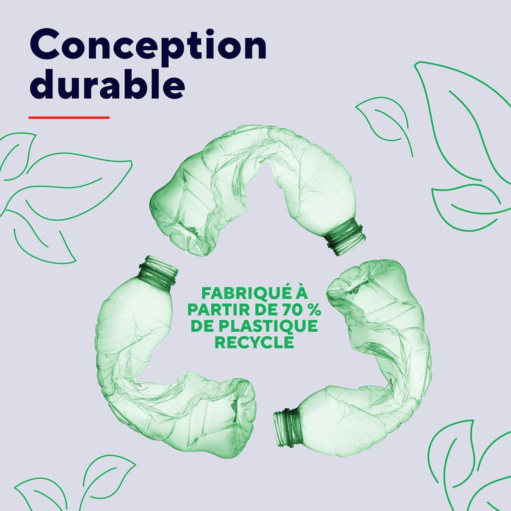Trust Yuno Souris Ergonomique Verticale sans Fil Rechargeable – Angle 57°, 3 Mois Autonomie, Plastique Recyclé, PC & Mac