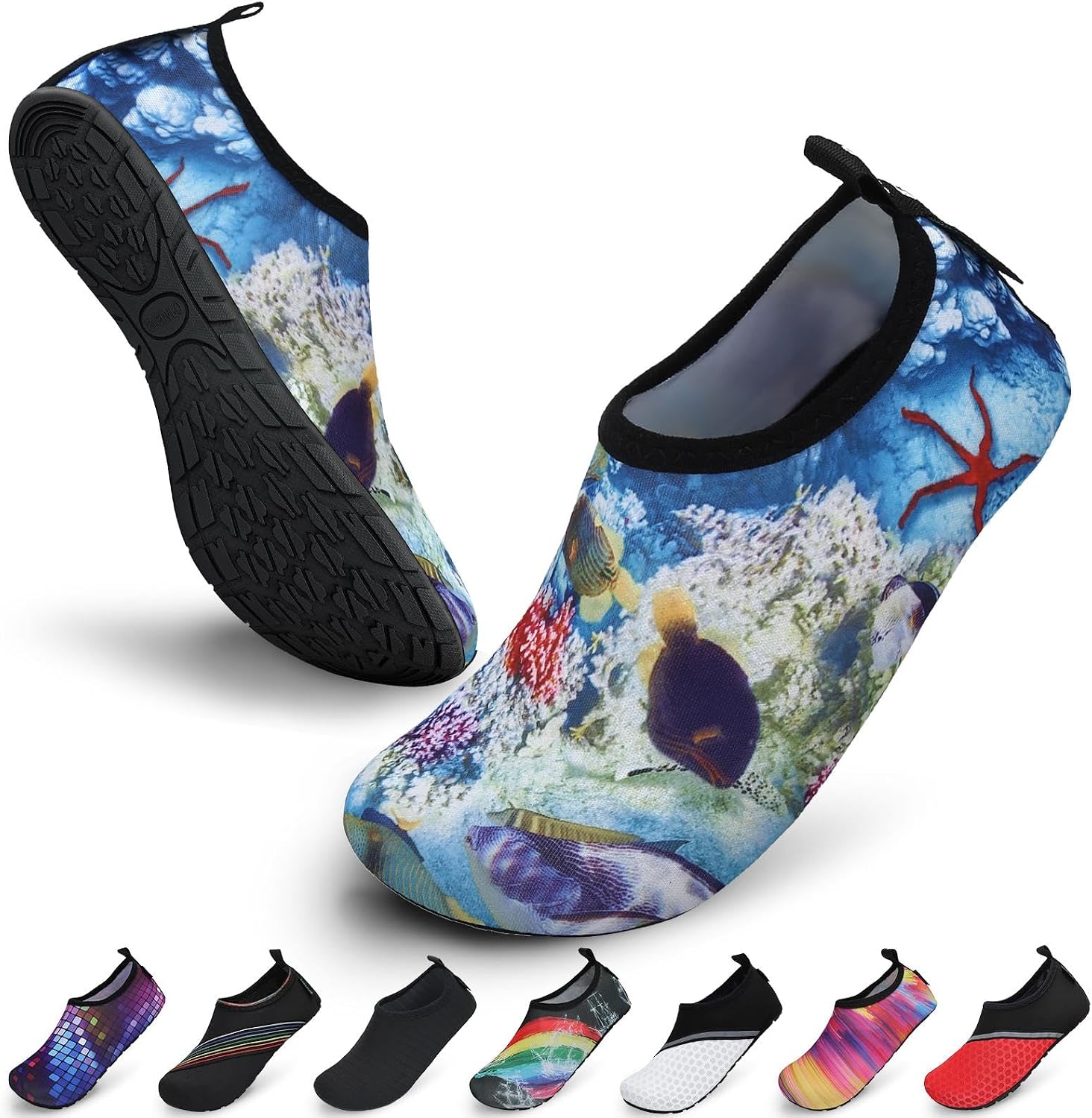 SAGUARO Chaussures Aquatiques Mixte – Séchage Rapide, Antidérapantes, Respirantes, Tailles 36 à 47 EU