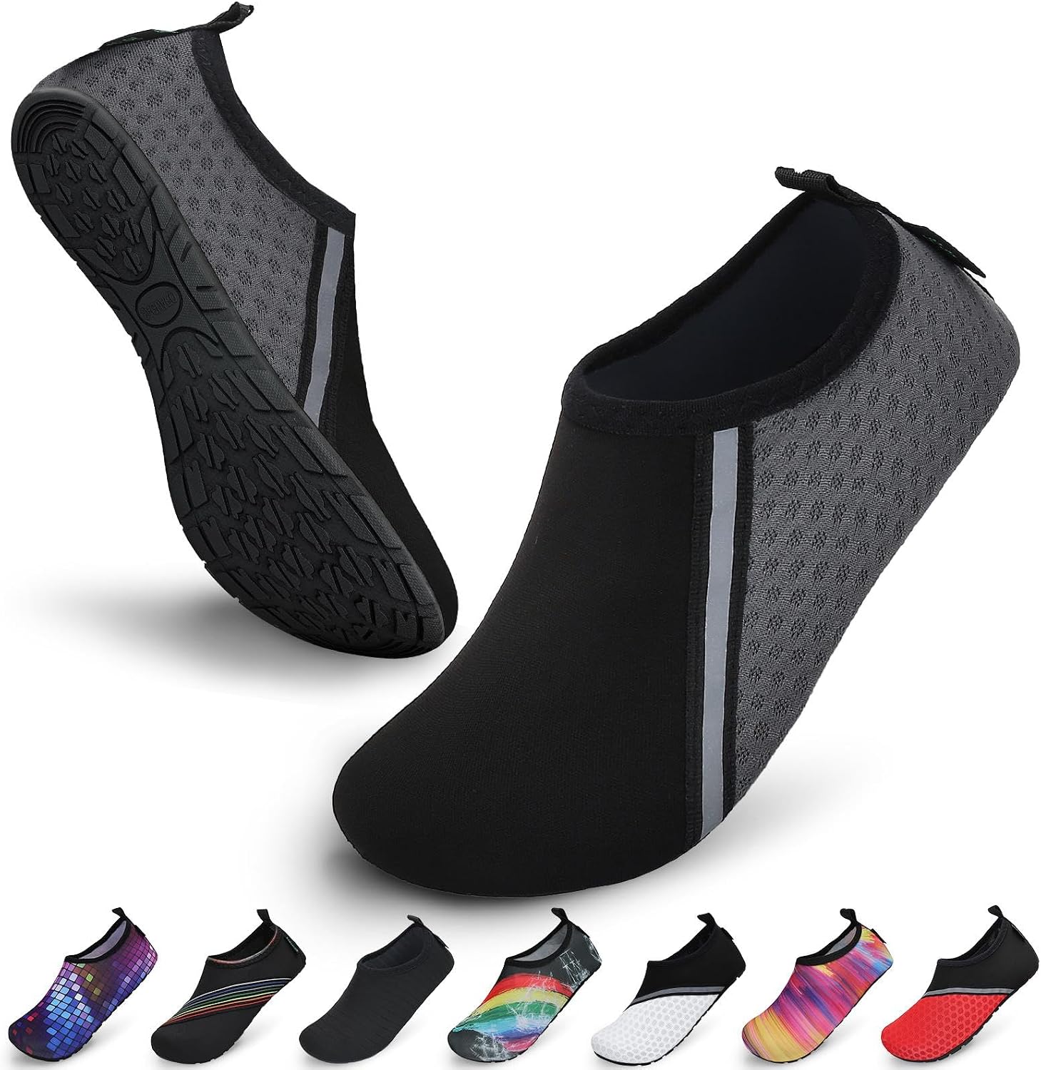 SAGUARO Chaussures Aquatiques Mixte – Séchage Rapide, Antidérapantes, Respirantes, Tailles 36 à 47 EU