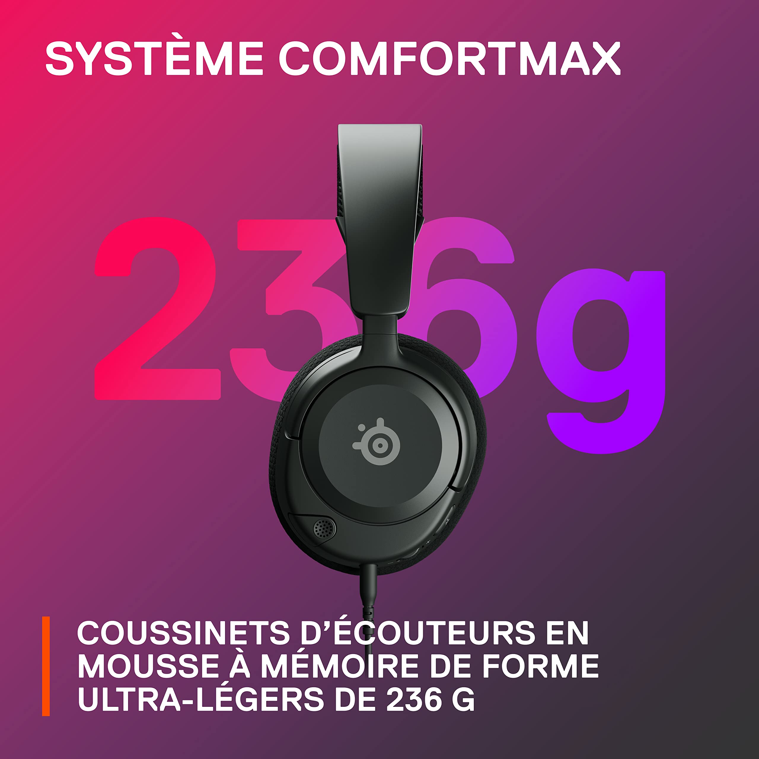 SteelSeries Arctis Nova 1 – Casque Gaming Multi-Plateforme | Son Spatial 360° | Micro Antibruit