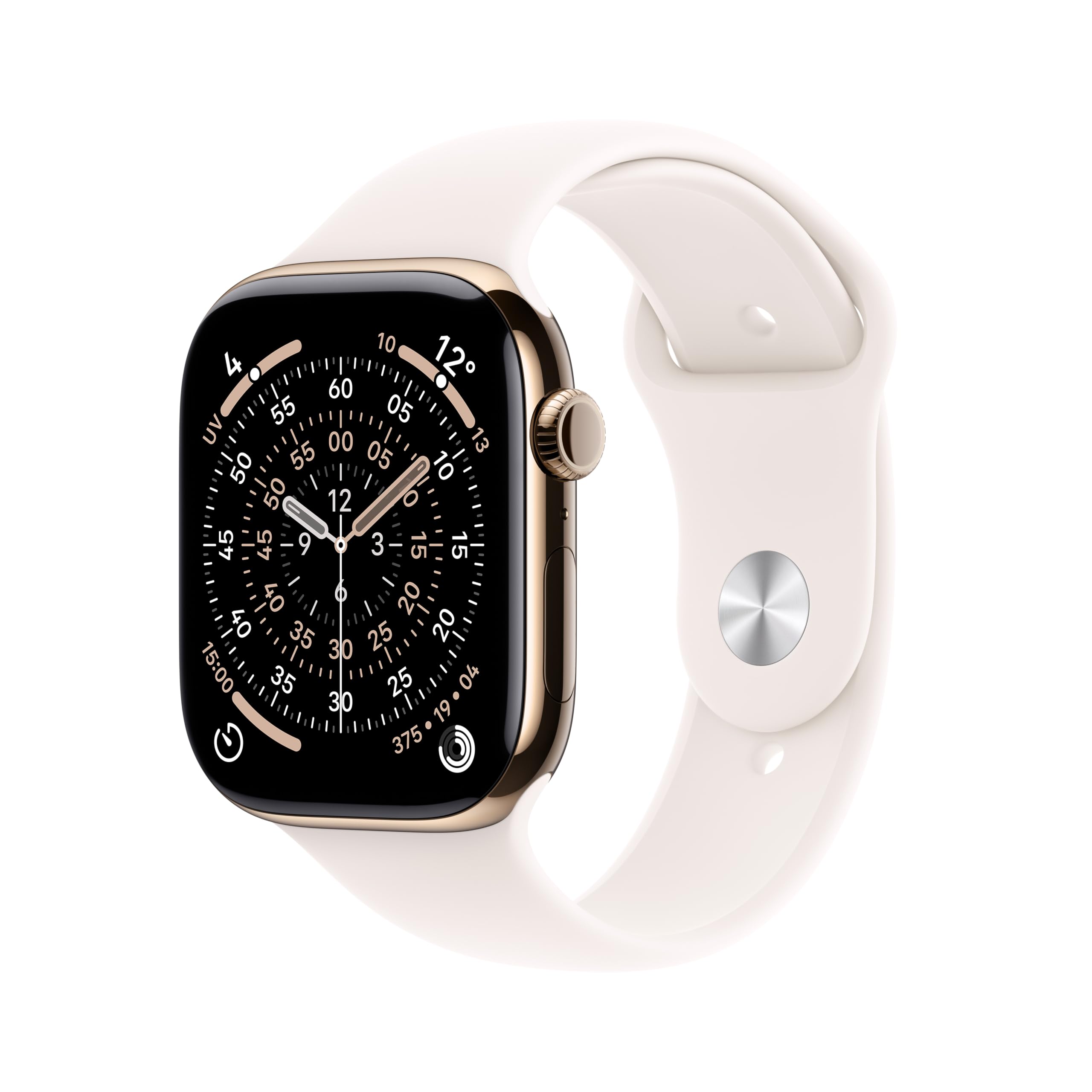 Apple Watch Series 11 GPS + Cellular 46 mm – Boîtier Gris sidéral, Bracelet Sport Noir