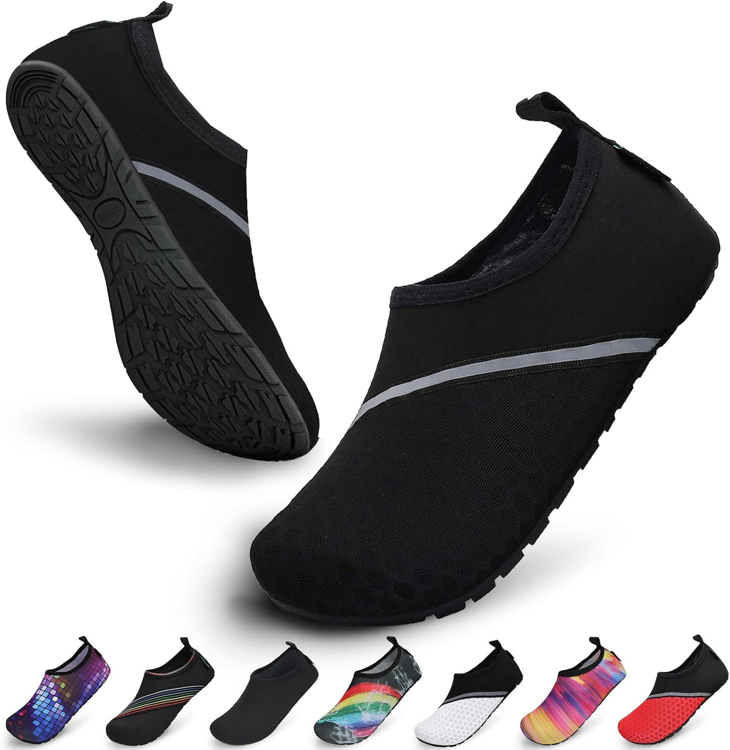 SAGUARO Chaussures Aquatiques Mixte – Séchage Rapide, Antidérapantes, Respirantes, Tailles 36 à 47 EU