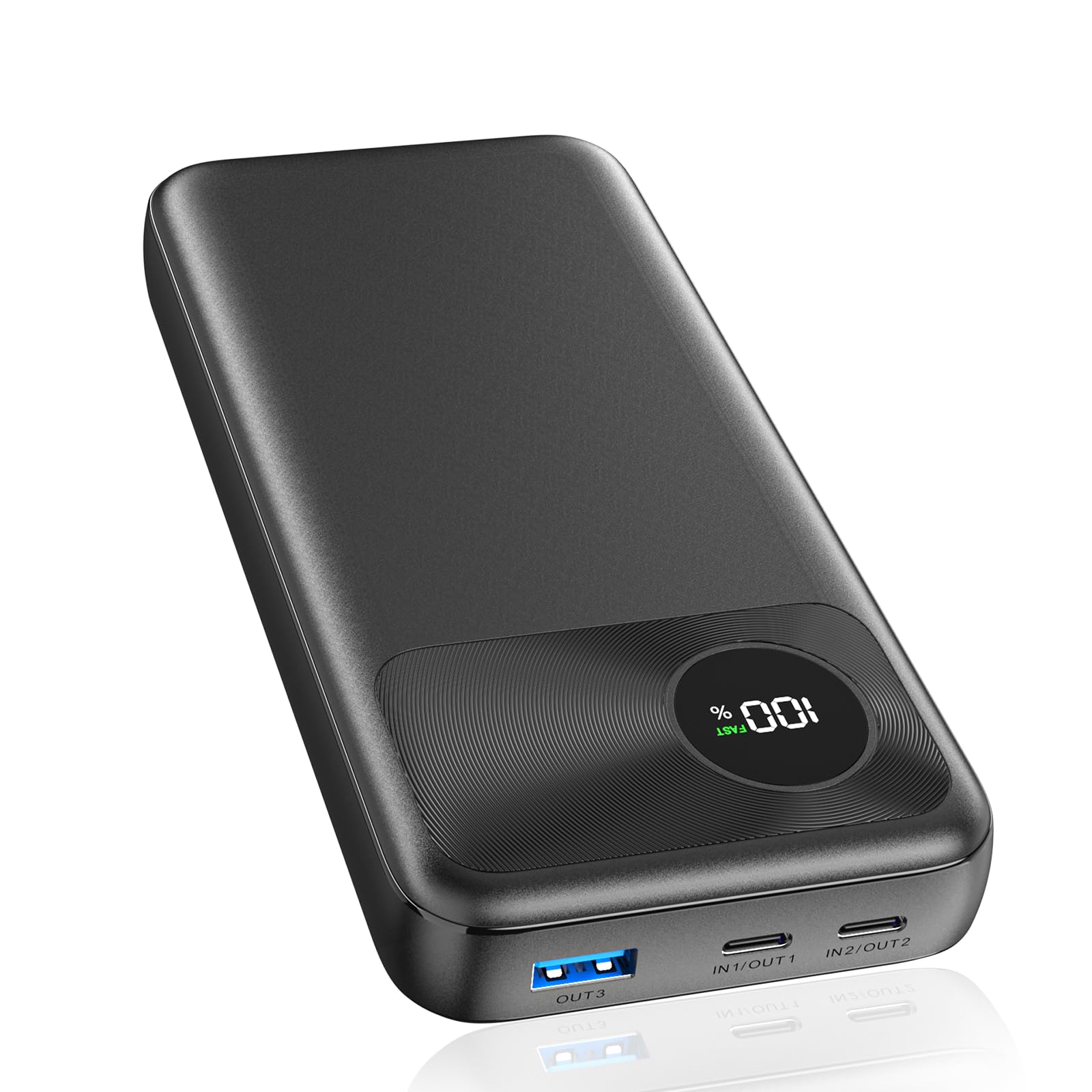A ADDTOP Magnétique Batterie Externe 10000mAh, 20W USB-C & 15W sans Fil Charge Rapide for Magnet Powerbank Portable Chargeur Con LED Compatible avec iPhone 17 16 15 14 13 12 Séries