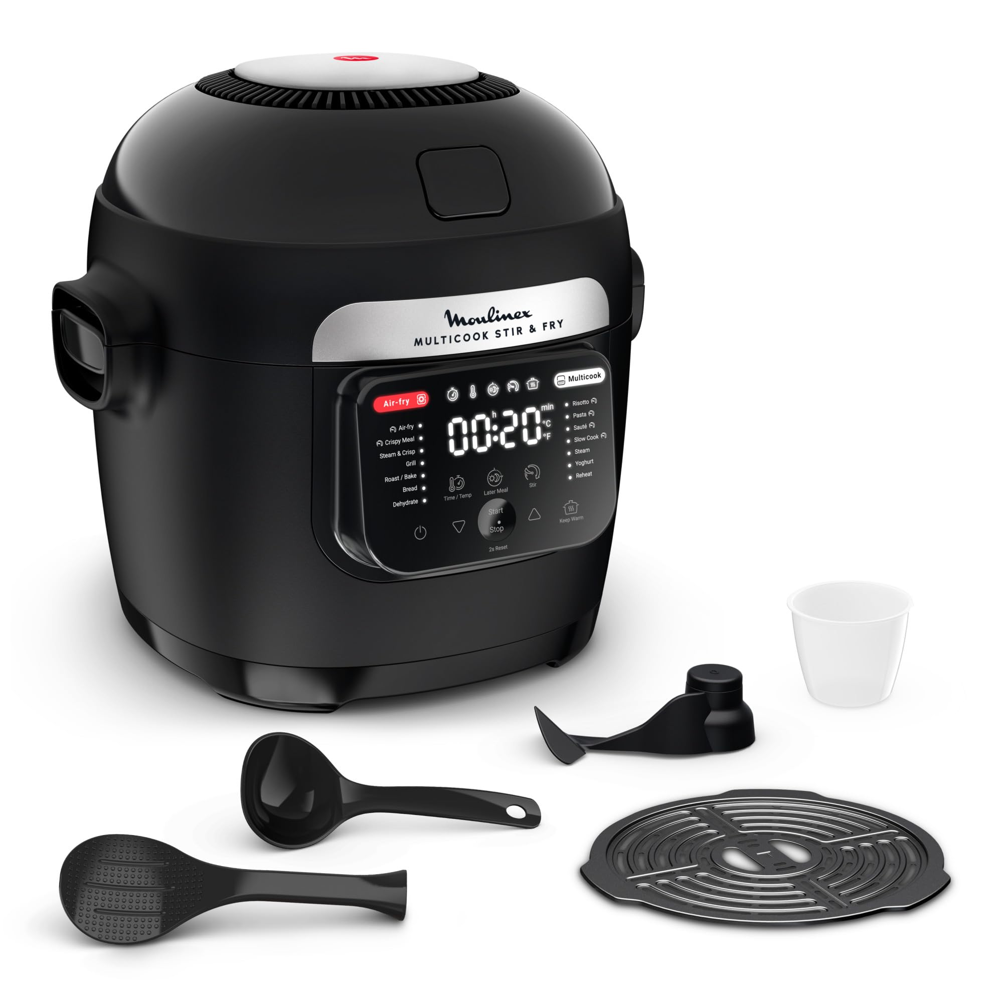 Moulinex Cookeo CE854110 – Multicuiseur Intelligent 6L, 80 Recettes, 1600W, Cuisson Sous Pression
