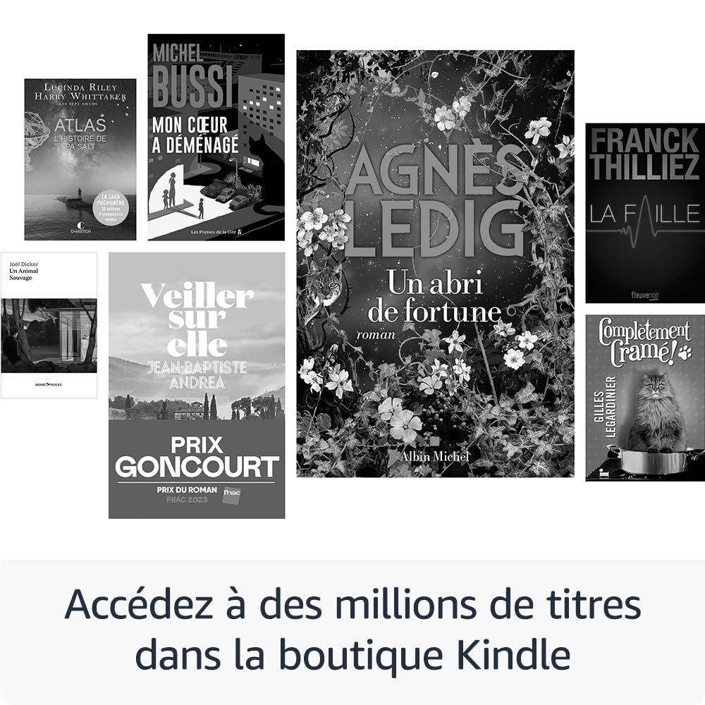Amazon Kindle Paperwhite (Nouvelle génération) - Notre modèle le plus rapide avec un nouvel écran antireflets et une autonomie de plusieurs semaines - 16 Go - Sans publicités - Noir
