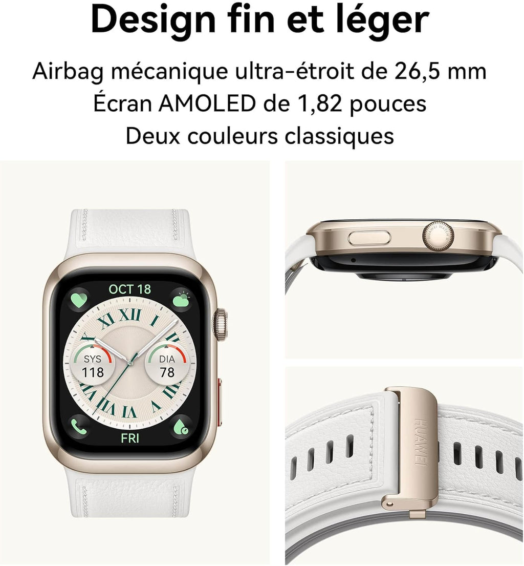 HUAWEI Watch D2 - Montre Connectée Santé - Tension Artérielle 24h, ECG, SpO2, Fréquence Cardiaque - iOS & Android